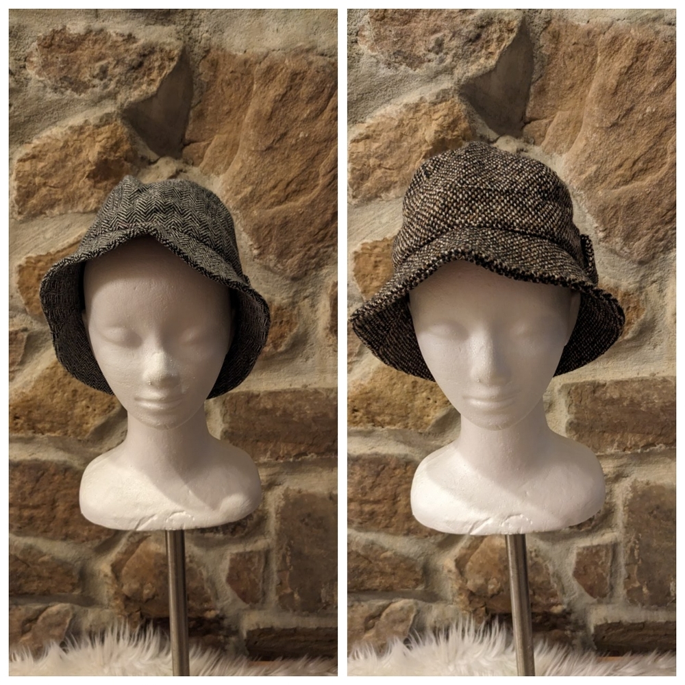 Set of 2 Accessories Woven Cloche Hats